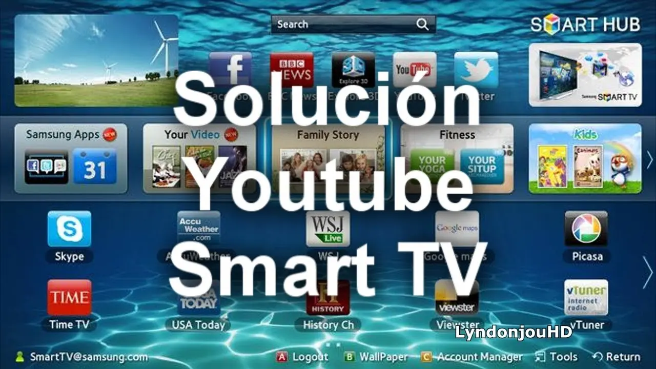 Cómo instalar YouTube en televisores Samsung - Cómo bajar la aplicación de YouTube a mi smart TV como instalar you tube en televisor samsung - Cómo bajar la aplicación de YouTube a mi smart TV