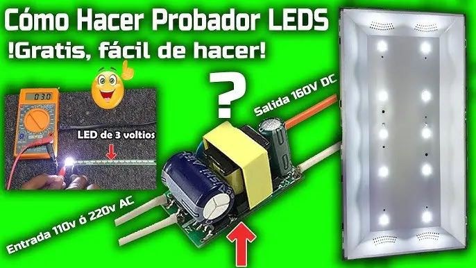 Cómo encender los LED de un televisor - Cómo encender los LED de una pantalla circuito para hacerlo andar alos led de televisor - Cómo encender los LED de una pantalla