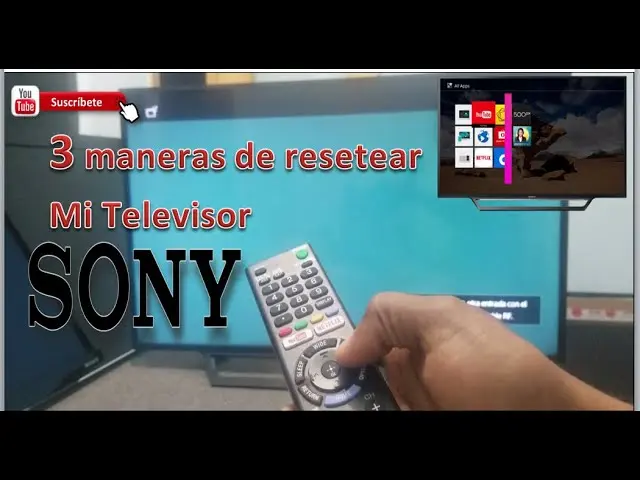 como reiniciar de fabrica un televisor sony sin control - Cómo reiniciar un televisor a modo fábrica