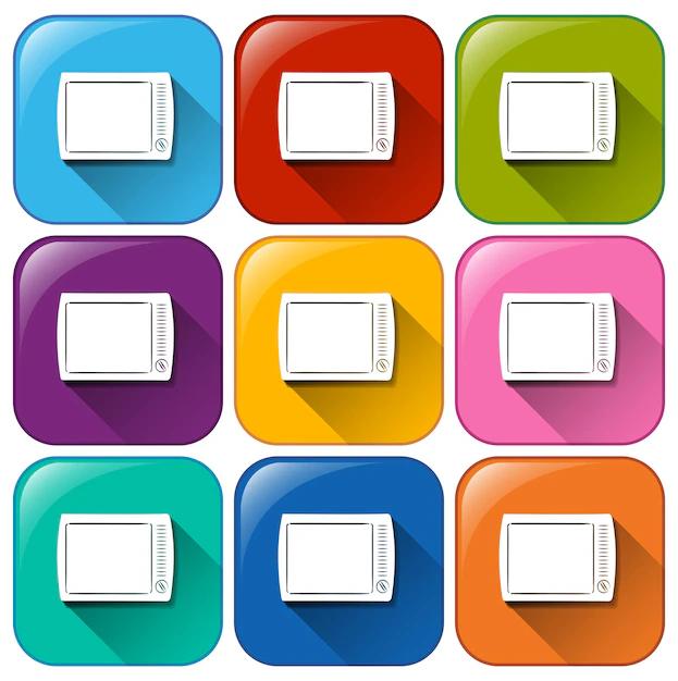 botones de televisores - Cómo se llaman los botones de la pantalla