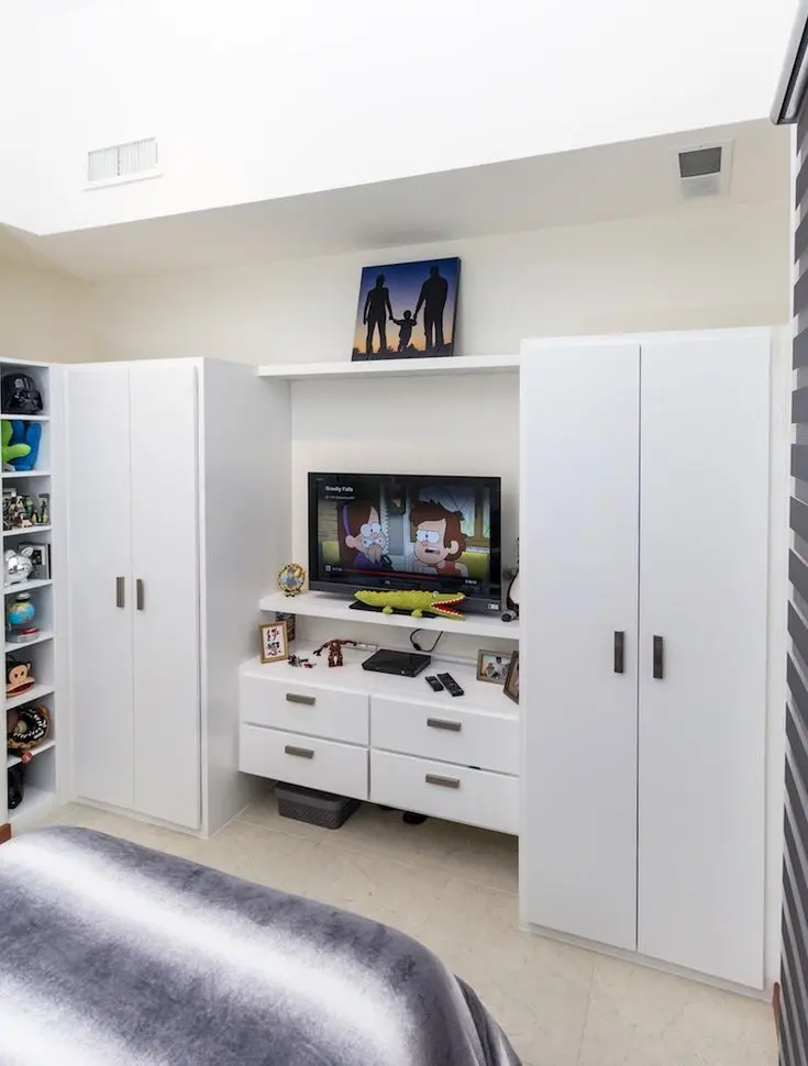 Closet de ropa y televisor: ¿Cómo integrar ambos en una misma habitación? - Cuál es la diferencia entre un ropero y un placard closetde de ropa y televisor - Cuál es la diferencia entre un ropero y un placard