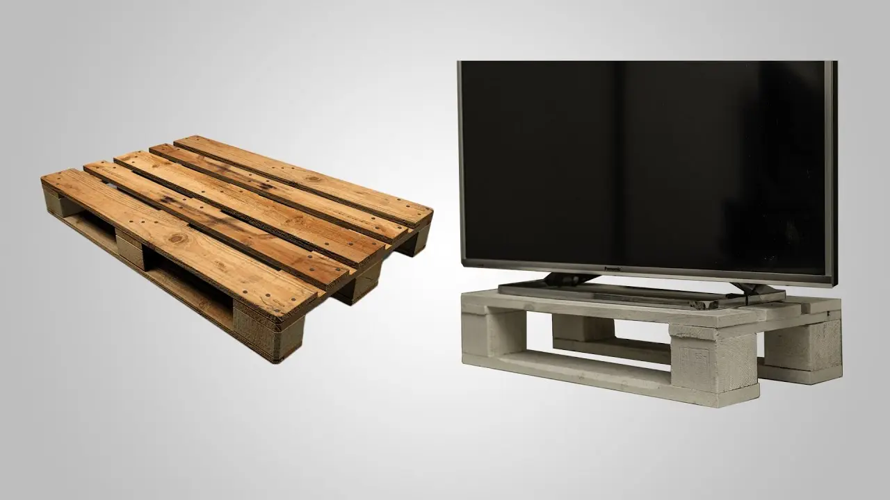 Cómo hacer una mesa para televisor con palets: Tutorial paso a paso - Cuántos palets se necesitan para hacer una mesa como hacer una mesa para televisor con palets - Cuántos palets se necesitan para hacer una mesa