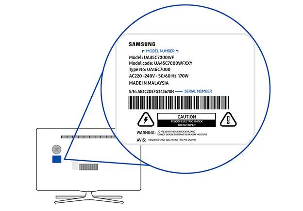 **¿Cómo saber el número de serie de mi televisor Samsung?** - Dónde veo número de serie Samsung como saber el numero de serie de mi televisor samsung - Dónde veo número de serie Samsung