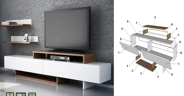 Muebles de Televisor de Melamina: La Mejora para Tu Hogar - Qué altura debe tener un mueble de televisión mueble de televisor de melamina - Qué altura debe tener un mueble de televisión